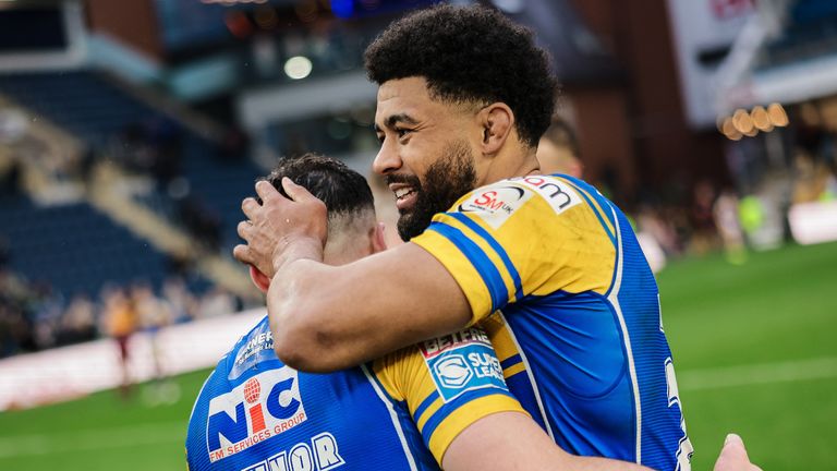 Kallum Watkins scored on his Leeds Rhinos second debut vs Huddersfield in Good Friday's Super League game
