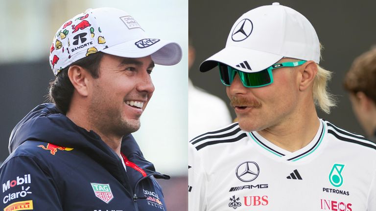 Sergio Perez and Valtteri Bottas