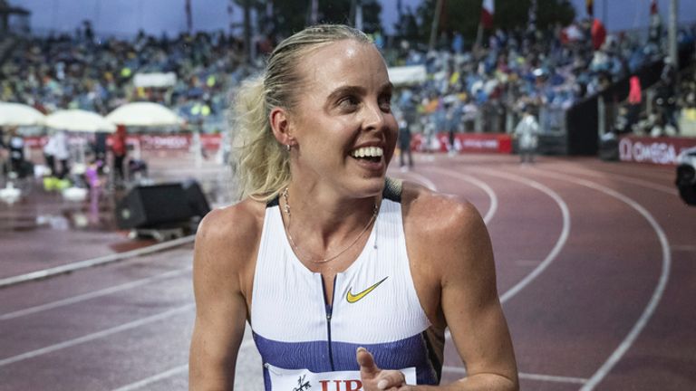 Keely Hodgkinson continued her brilliant return as she steps up preparations for the World Championships